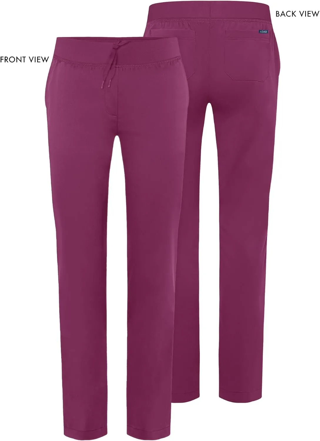 Adar Pro Scrubs for Women - Skinny Leg Yoga Scrub Pants