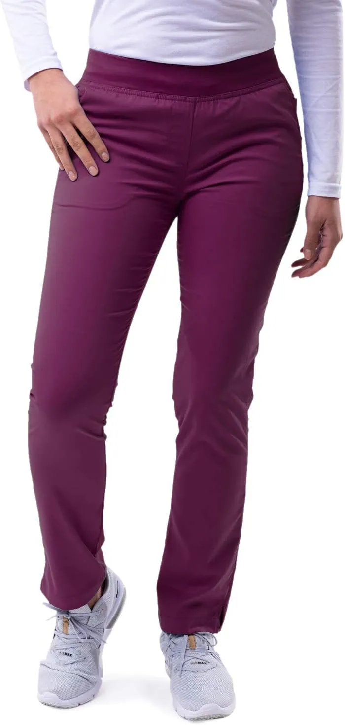 Adar Pro Scrubs for Women - Skinny Leg Yoga Scrub Pants