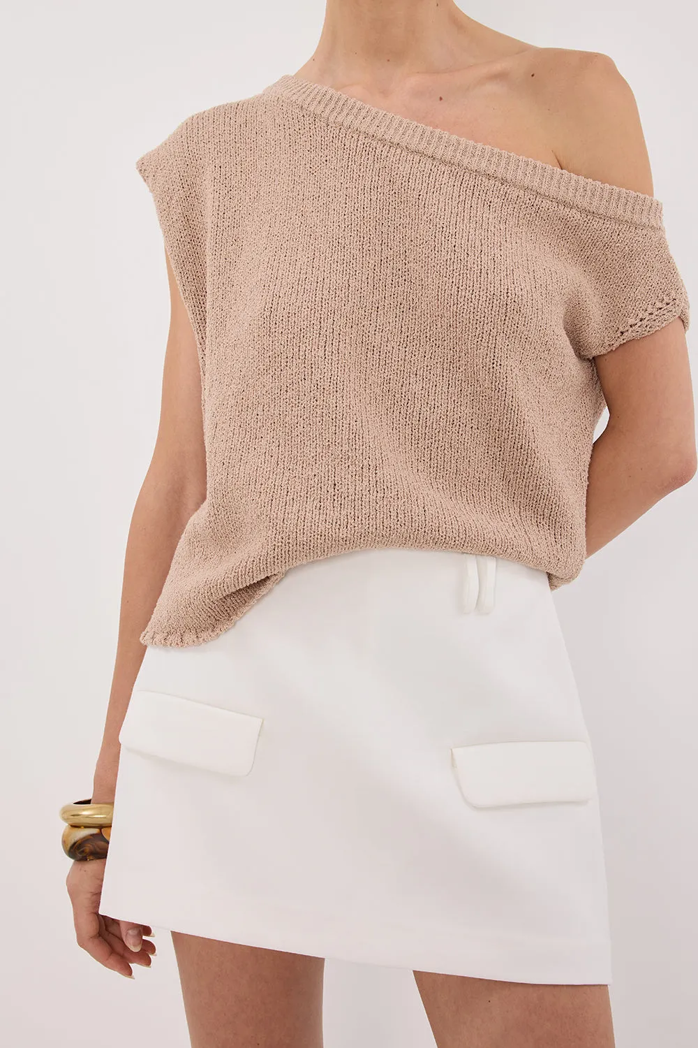 BROOKLYN WHITE SKORT