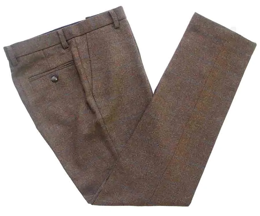BROWN TATTERSALL TWEED 3 PIECE SUIT
