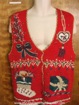 Festive Christmas Eve Funny Christmas Sweater Vest