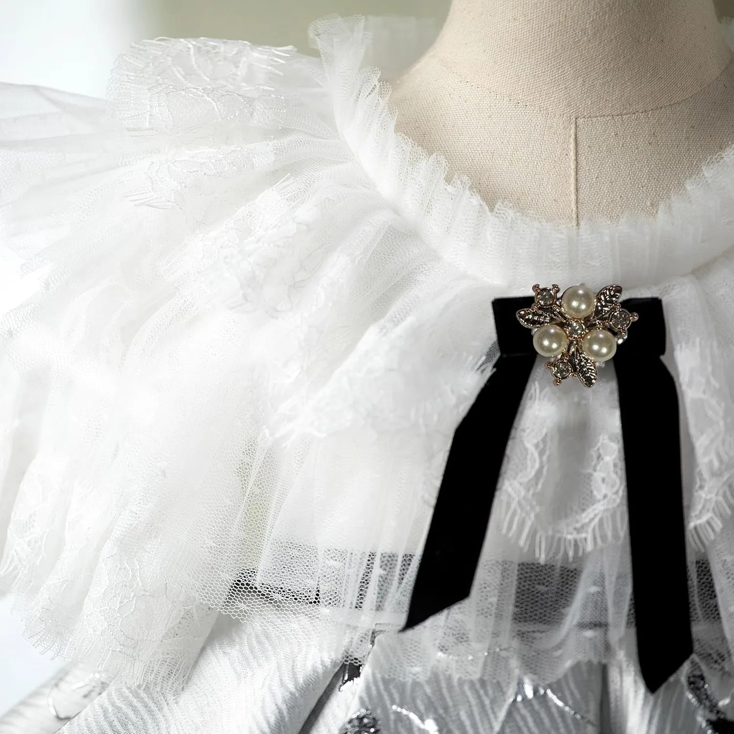 Flower Girl Dress Ruffle Satin Lace Tulle Beads Flower Decoration Toddler Wedding Birthday Party Evening Dress