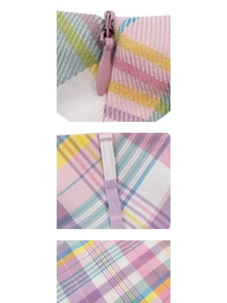 High waist slim plaid skirt【s0000003771】