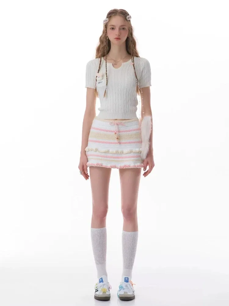 High waist slim short skirt【s0000007815】