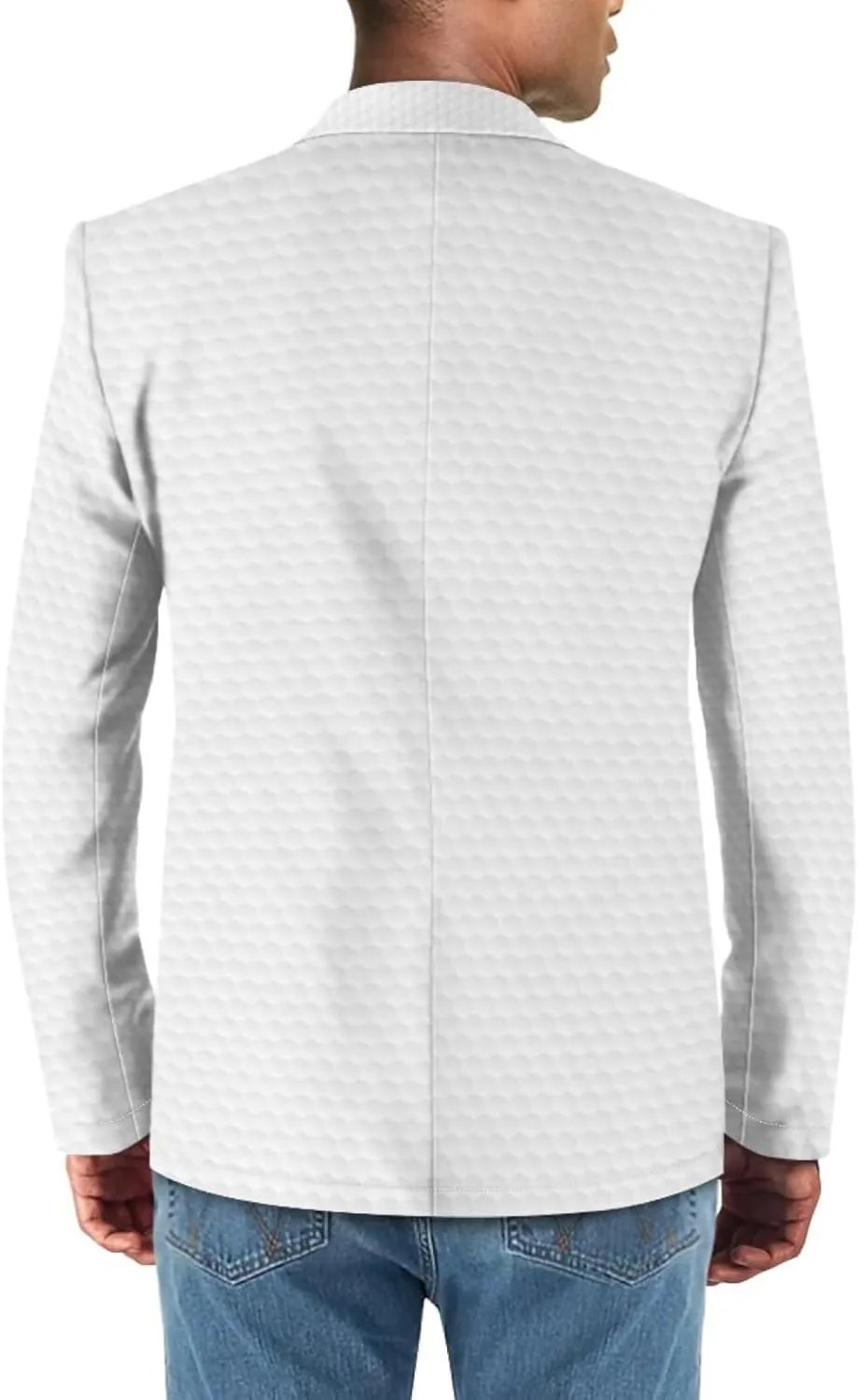 Men's Casual One Button Suit Blazer with Pockets Notch Lapel Unlined Sport Coat Comfy Slim Fit Business Suit Size Xs-5xl