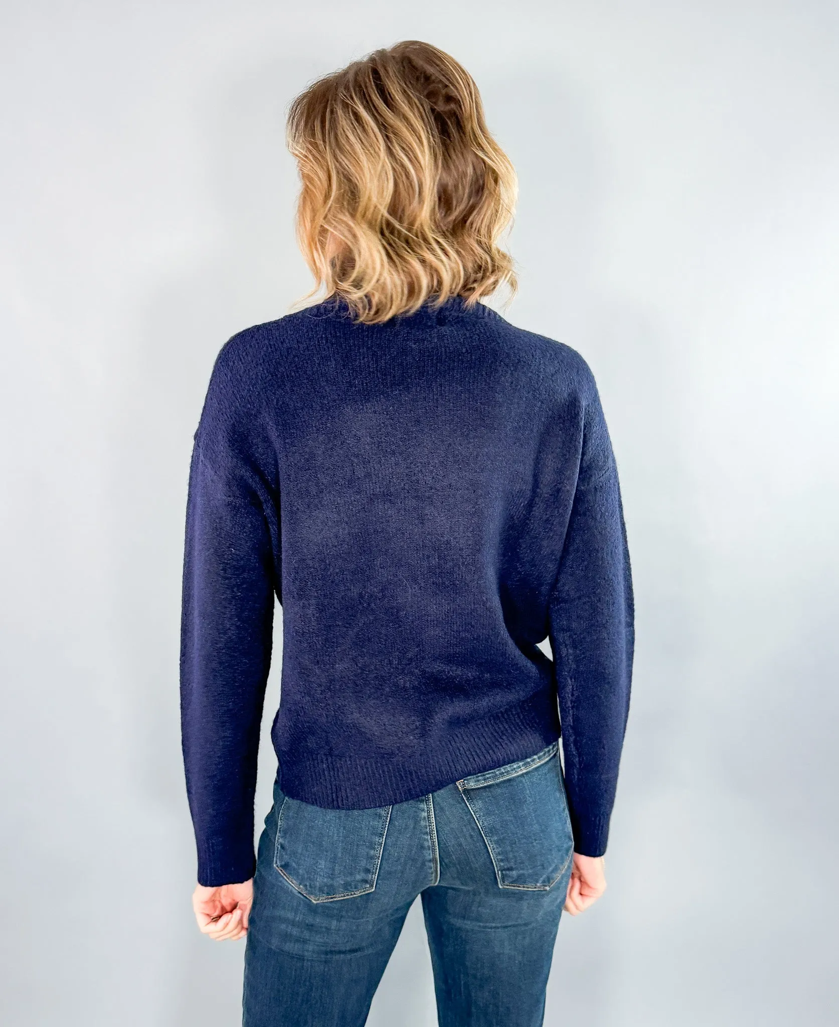 Nation Navy Turtleneck Sweater