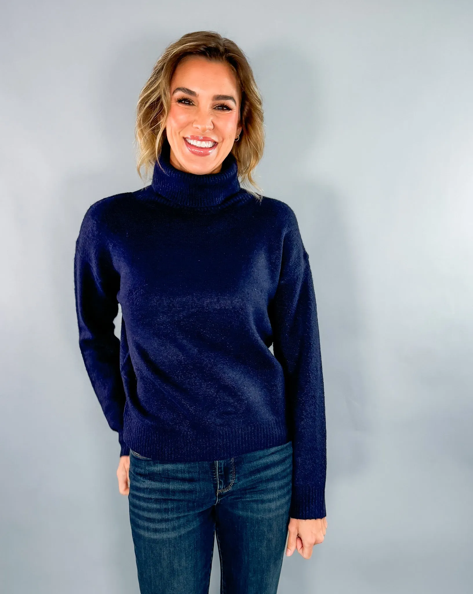 Nation Navy Turtleneck Sweater