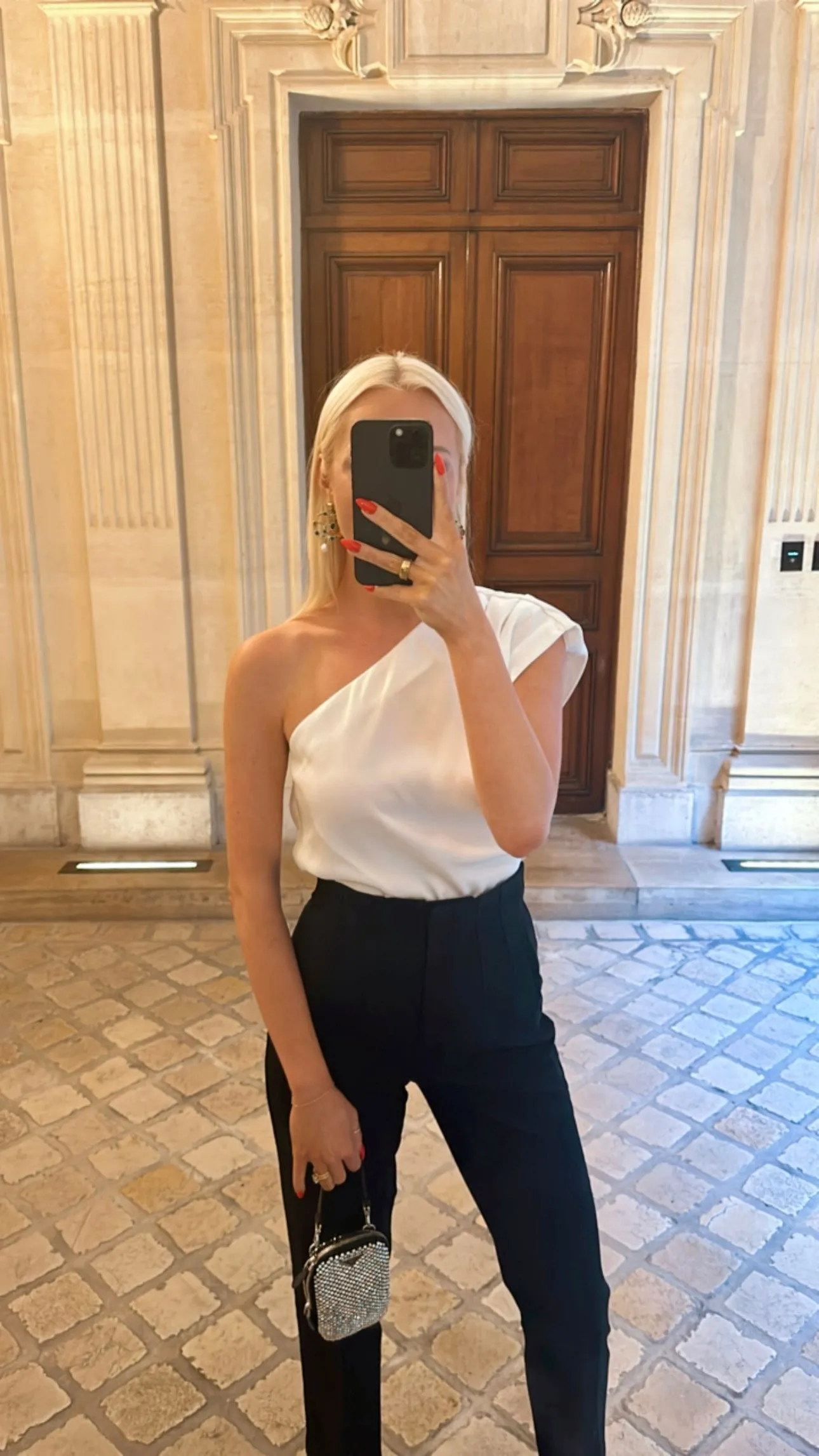 NEW!! Isabele One Shoulder Top in White