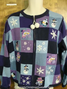 Purple and Blue Ugly Christmas Sweater
