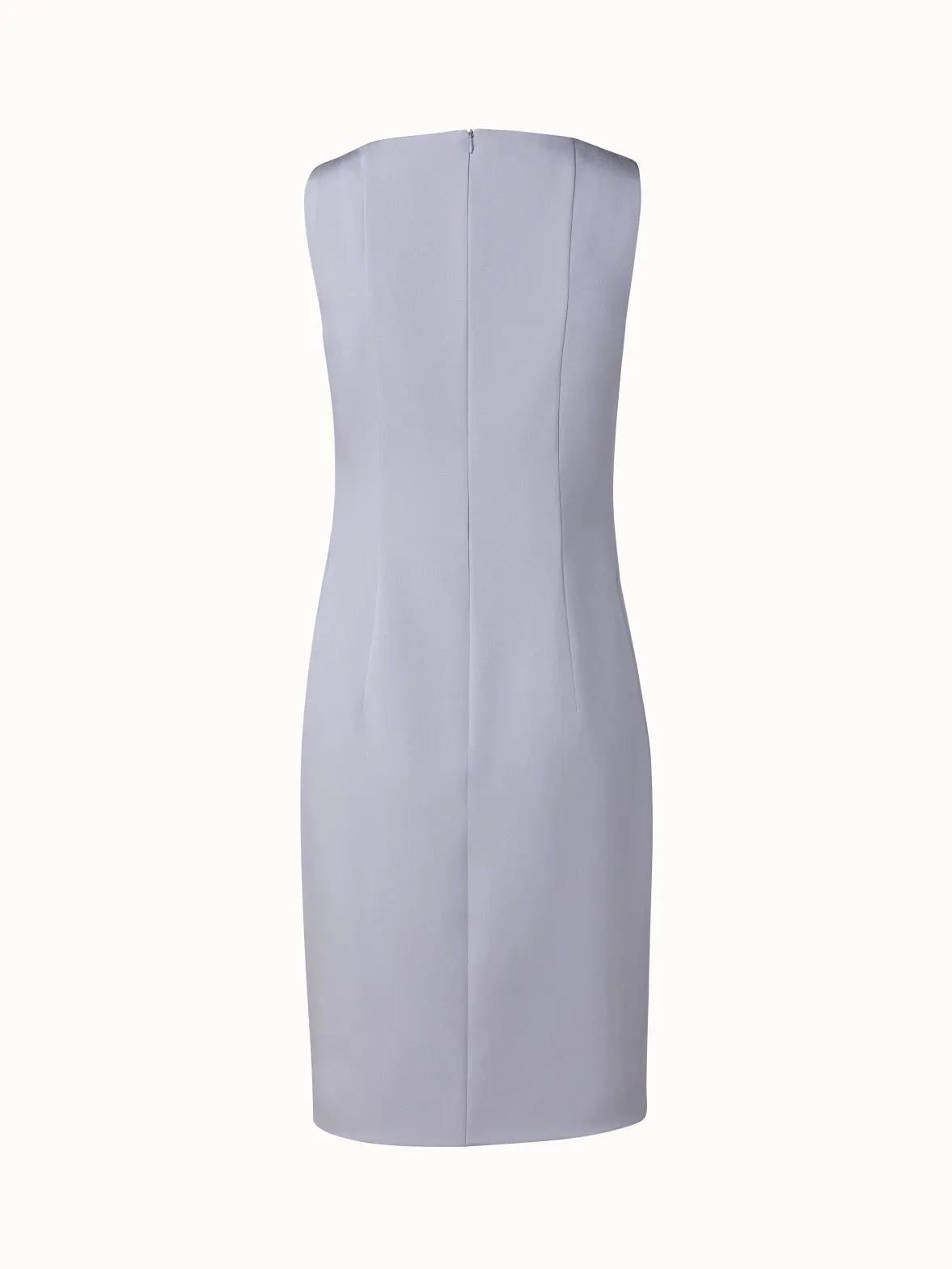 Silk Stretch Crêpe Sheath Dress