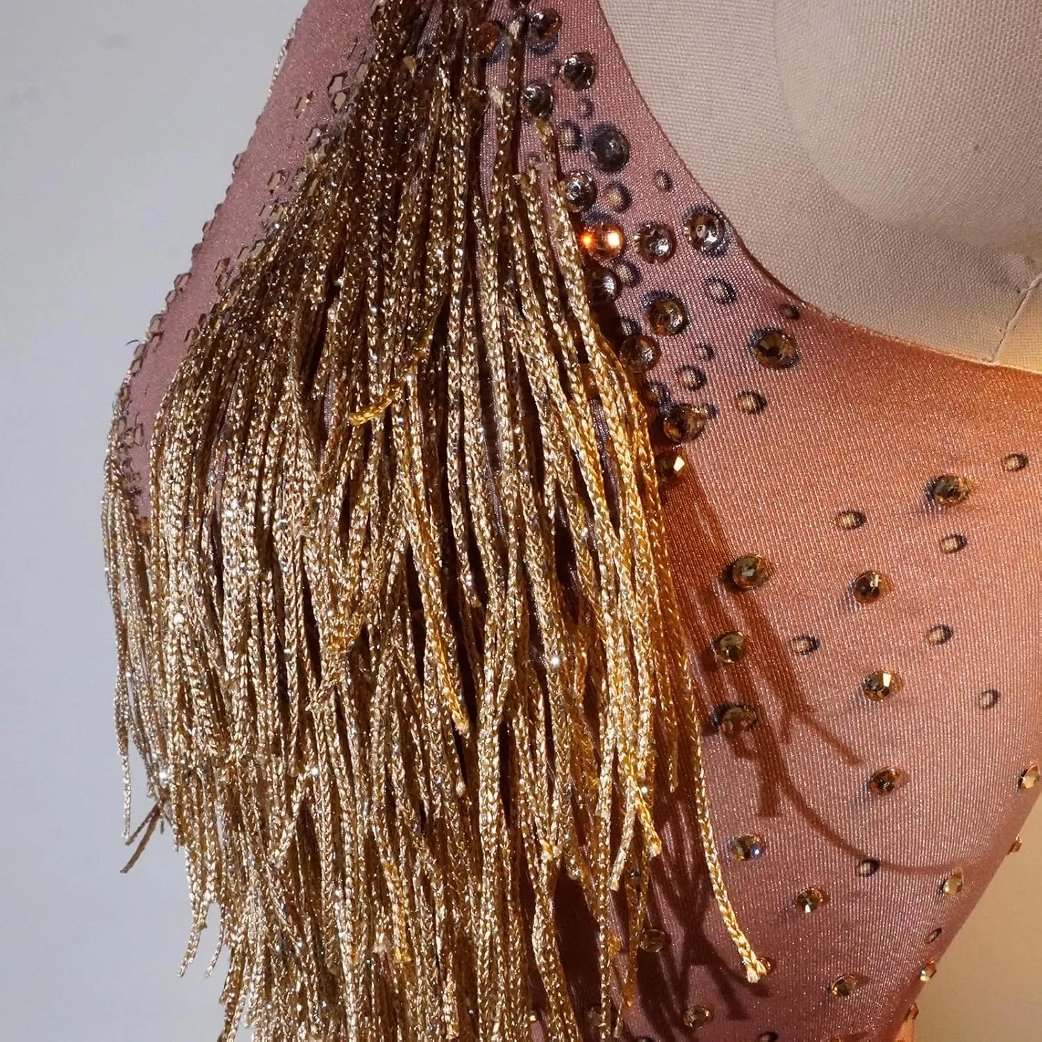 Sparkly Diamante Fringe Bodysuit Women Sexy Dancer Leotard Celebrate Outfit Prom Bar Birthday Nightclub Costume