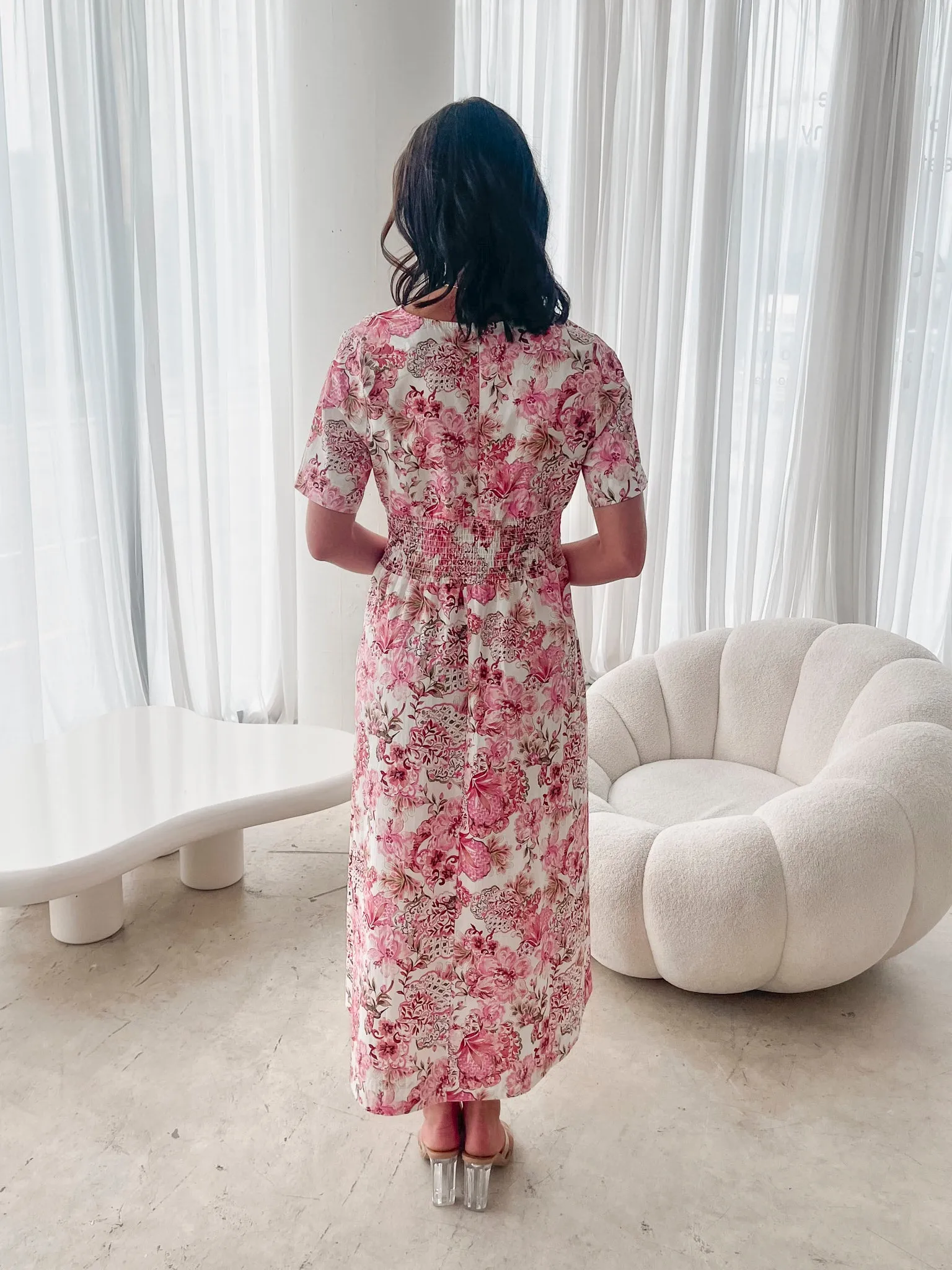 Tivona Dress - Ornamental Rose
